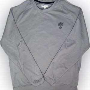 Peter Millar US Open Performance Light Gray Long Sleeve Shirt